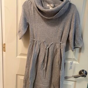 Kaisely Heather Gray Sweater Dress